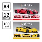 Альбом для рисования 12л., А4, на скрепке ArtSpace "Авто. Inspired by race"
