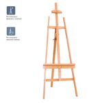 Мольберт напольный Лира с бегунком Гамма "Студия", 52*73*147см, бук