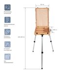 Этюдник с палитрой Гамма "Студия", 82*100*140(183)см, бук