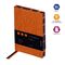 Ежедневник недатир. В6, 160л., кожзам, Berlingo "Spring", оранжевый, полноцветный срез