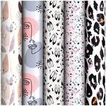 Упаковочная бумага глянц. 70*100см, ArtSpace "Стиль", 90г/м2, ассорти 5 дизайнов