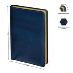 Ежедневник недатир. А6, 160л., кожзам, Berlingo "xGold", зол. срез, синий