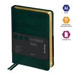 Ежедневник недатир. А6, 160л., кожзам, Berlingo "xGold", зол. срез, зеленый