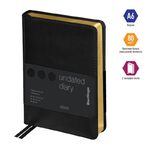 Ежедневник недатир. А6, 160л., кожзам, Berlingo "xGold", зол. срез, черный