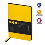 Ежедневник недатир. В6, 136л., кожзам, Berlingo "Fuze", цветной срез, желтый