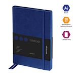 Записная книжка А6 80л., кожзам, Berlingo "Western", с резинкой, синий