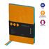 Записная книжка А6 80л., кожзам, Berlingo "Fuze", цветной срез, оранжевый