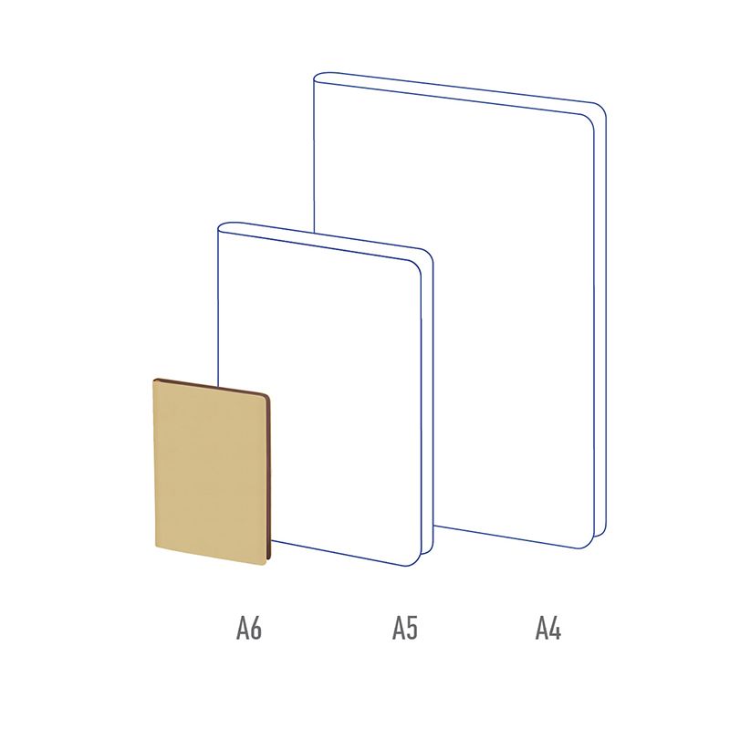Записная книжка А6 80л., кожзам, Berlingo "Fuze", цветной срез, бежевый
