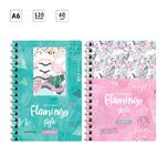 Записная книжка А6 120л., на гребне ArtSpace "Стиль. Flamingo"
