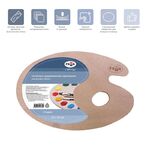 Палитра деревянная овальная Гамма "Студия", 20*30см, толщина 3мм