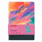 Блокнот А5 (143x210 мм), BRAUBERG VISTA "Color clouds", под кожу, гибкий, 80 л., 112068