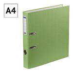 Папка-регистратор OfficeSpace, 50мм, бумвинил, с карманом на корешке, фисташковая