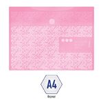 Папка-конверт на липучке Berlingo "Starlight S" А4, 180мкм, пастель, розовая