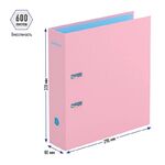 Папка-регистратор Berlingo "Haze", 80мм, матовая ламинированная, розовая