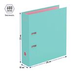 Папка-регистратор Berlingo "Haze", 80мм, матовая ламинированная, мятная