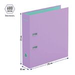 Папка-регистратор Berlingo "Haze", 80мм, матовая ламинированная, сиреневая