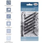 Уголь прессованный Гамма "Студия", мягкий, квадратный, 6шт., блистер, европодвес