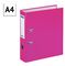 Папка-регистратор OfficeSpace, 70мм, бумвинил, с карманом на корешке, розовая