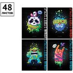 Тетрадь 48л., А5, клетка ArtSpace "Рисунки. Urban street", ТВИН-лак