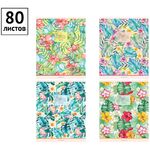 Тетрадь 80л., А5, линия ArtSpace "Цветы. Flowers for dreams"