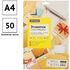 Этикетки самоклеящиеся А4 50л. OfficeSpace, белые, 08 фр. (105*74,3), 70г/м2