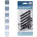 Уголь прессованный Гамма "Студия", твердый, квадратный, 6шт., блистер, европодвес