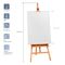 Мольберт напольный Лира с наклонной штангой Гамма "Студия", 65,5*85*164(225)см, бук