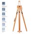 Мольберт полевой тренога с кронштейном Гамма "Студия", 78*80*132(196)см, бук