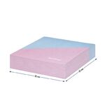 Блок для записи декоративный на склейке Berlingo "Haze" 8,5*8,5*2см, розовый/голубой, 200л.