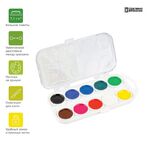 Акварель Гамма "Пчелка NEW", медовая, 10 цветов, без кисти, пластик. упак., европодвес