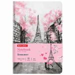 Блокнот МАЛЫЙ ФОРМАТ (100х150 мм) А6, BRAUBERG VISTA "Paris", под кожу, гибкий, 80 л., 112090