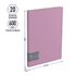 Папка с 20 вкладышами Berlingo "Soft", 14мм, 600мкм, сиреневая