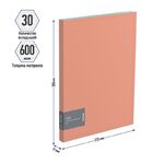 Папка с 30 вкладышами Berlingo "Soft", 17мм, 600мкм, коралловая