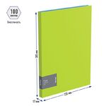 Папка c пружинным скоросшивателем Berlingo "Fuze", 17мм, 600мкм, салатовая