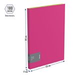Папка c пружинным скоросшивателем Berlingo "Fuze", 17мм, 600мкм, розовая