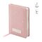 Ежедневник недатир., А6, 136л., кожзам, OfficeSpace "Fortune", розовый, серебр.срез