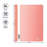 Папка-скоросшиватель пластик. перф. Berlingo "Neon", А4, 180мкм, неоновая оранжевая