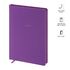 Ежедневник недатир. А5, 136л., кожзам, OfficeSpace "Grace", фиолетовый, цветной срез