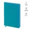Ежедневник недатир. А5, 136л., кожзам, OfficeSpace "Grace", бирюзовый, цветной срез