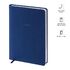 Ежедневник недатир. А5, 136л., кожзам, OfficeSpace "Grace pearl", синий, серебр. срез
