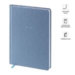 Ежедневник недатир. А5, 136л., кожзам, OfficeSpace "Grace pearl", серый, серебр. срез