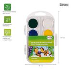 Акварель Гамма "Пчелка NEW", медовая, 08 цветов, без кисти, пластик. упак., европодвес