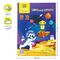 Цветная бумага офсетная А4, Мульти-Пульти, 10л., 10цв., в папке, "Енот в космосе. Волшебная"