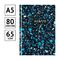 Бизнес-блокнот А5, 80л., OfficeSpace "Узор. Terrazzo", глянцевая ламинация, тиснение фольгой
