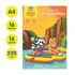 Картон цветной А4, Мульти-Пульти, 16л., 16цв., мелованный, в папке, "Приключения Енота"