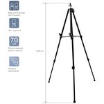 Мольберт-фотоштатив универсальный алюминиевый Гамма "Студия", высота 158см, с чехлом