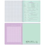 Тетрадь предметная 48л. MESHU "Duo Brush" - Геометрия, матовая ламинация, тиснение фольгой