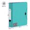Папка-регистратор Berlingo "Eclipse", 80мм, 2500мкм, пластик (полифом), круглый корешок, на резинке, с внутр. карманом, бирюзовая