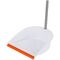 Совок для мусора OfficeClean Professional со щеткой-сметкой, метал. ручка 71,5см, пластик, рез. кромка, бело-оранжевый