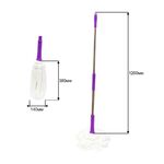 Швабра самоотжимная OfficeClean Professional, телеск. ручка 120см, насадка МОП микрофибра 38см